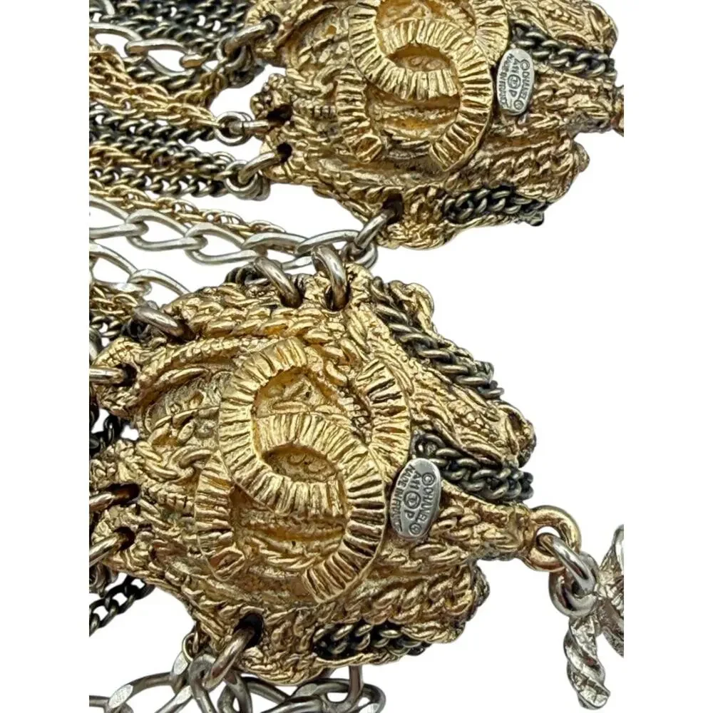 Chanel Lion Head Tassel Drop Earrings with Faux Pearl – Fall 2011 – 6.25